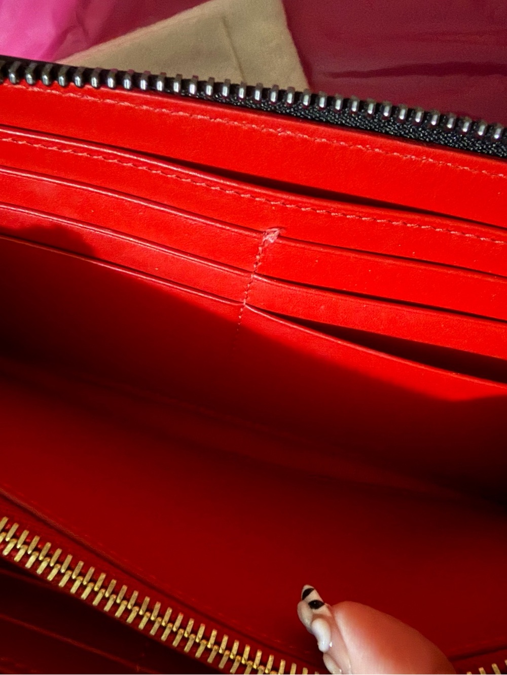 Christian Louboutin Panettone Wallet in "Toile Loubi"  with dust bag. - Picture 7 of 8